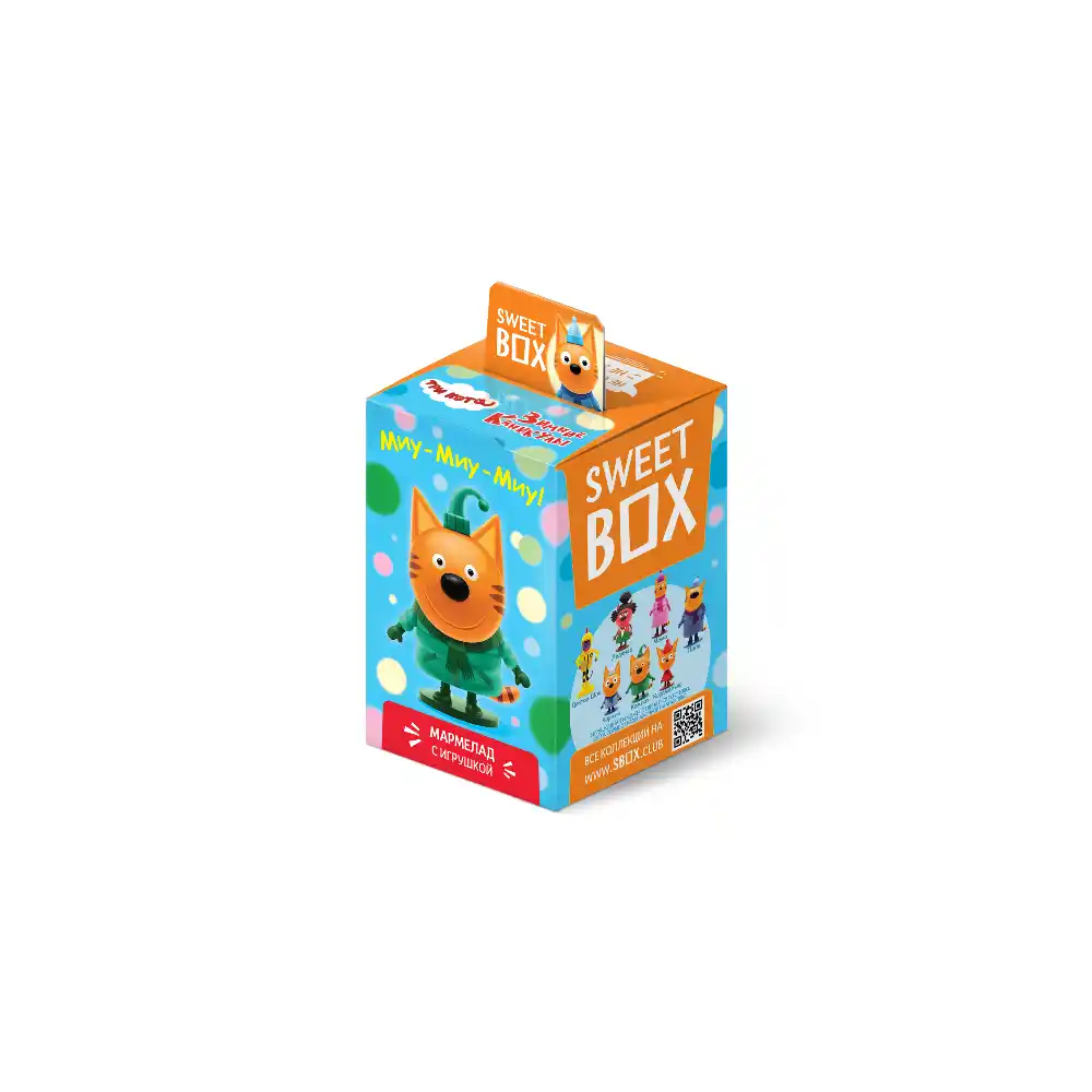 Свитбокс 10г Конфитрейд мармелад с подарком три кота зимние каникулы к/уп