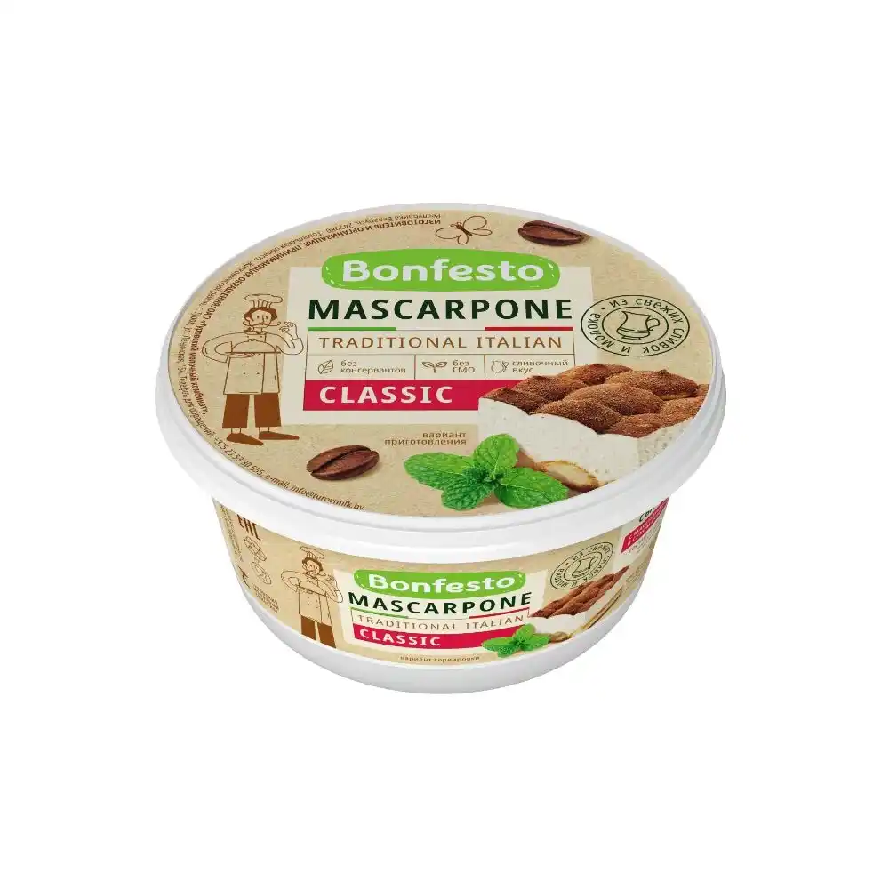 Сыр 250г Bonfesto Маскарпоне Classic 78% пл/ст
