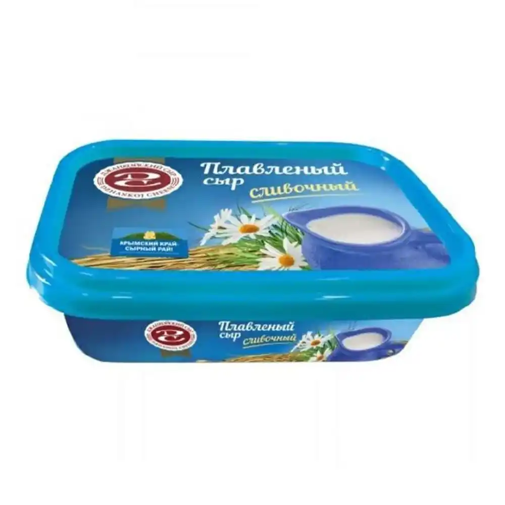 Сыр плавленый 180г Джанкойский сыр Сливочный 55% п/ван