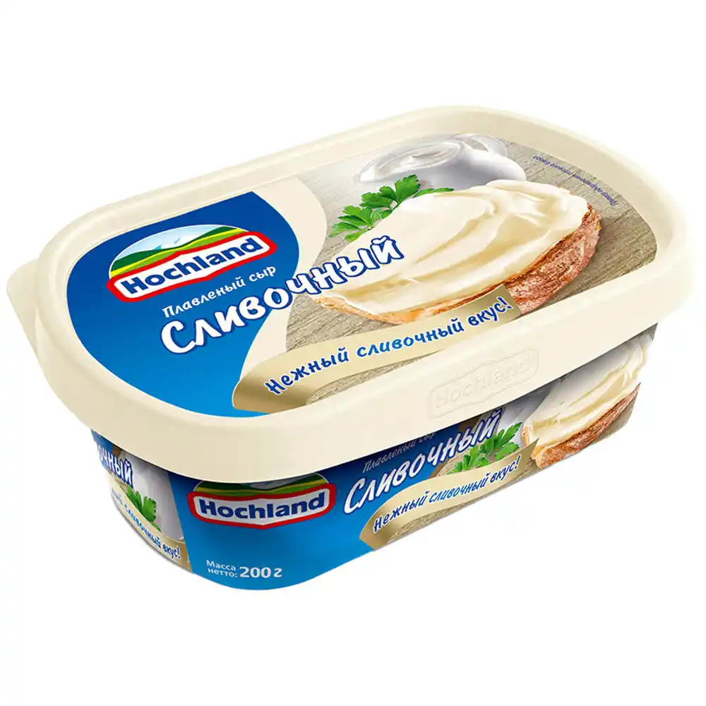 Сыр плавленый 200г Hochland сливочный 55% пл/ван