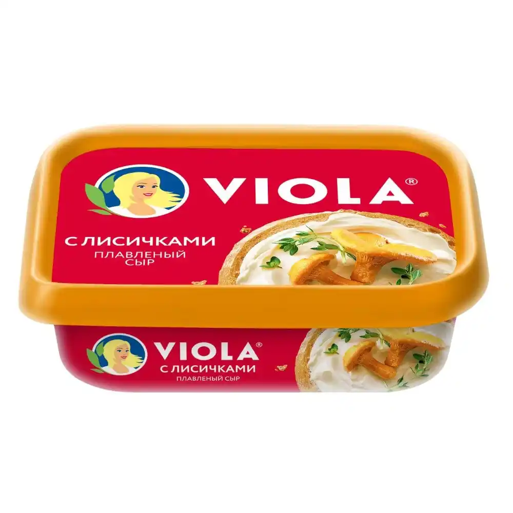 Сыр плавленый 200г Viola с лисичками 50% пл/ван