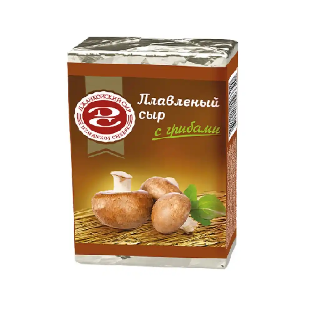 Сыр плавленый 90г Джанкойский сыр с Грибами 50% фольга