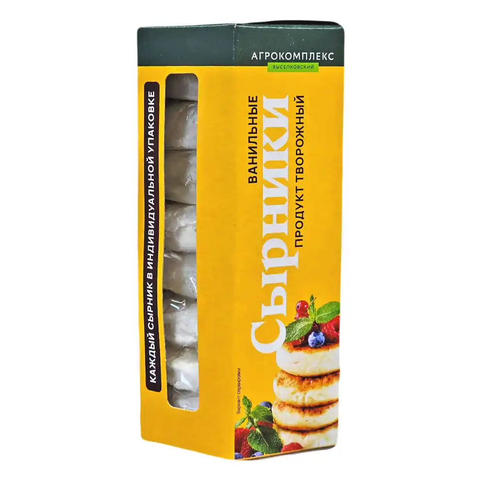 Сырники 440 гр Агрокомплекс творожные ванильные к/уп