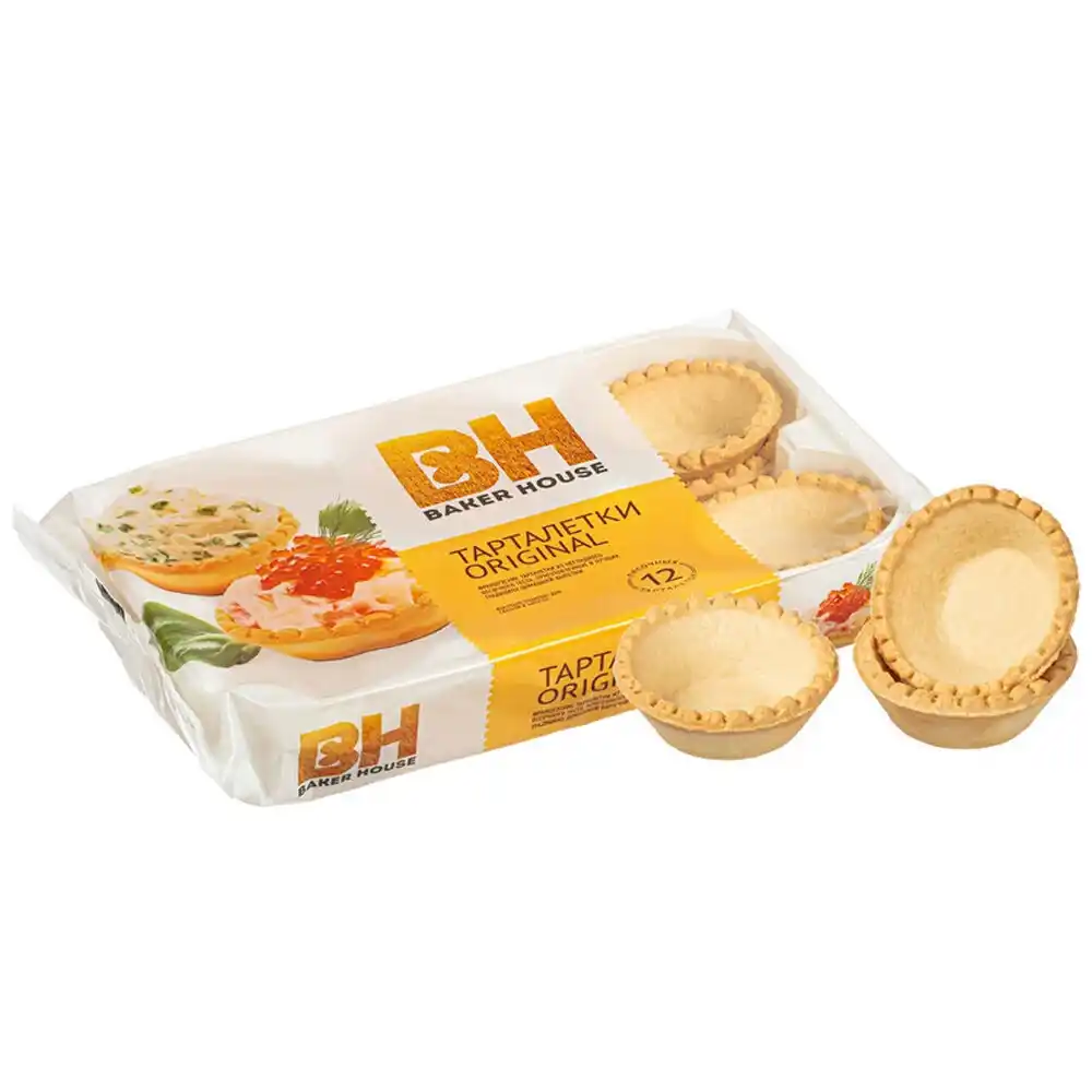 Тарталетки 180 г Baker House из песочного теста Оригинальные м/у