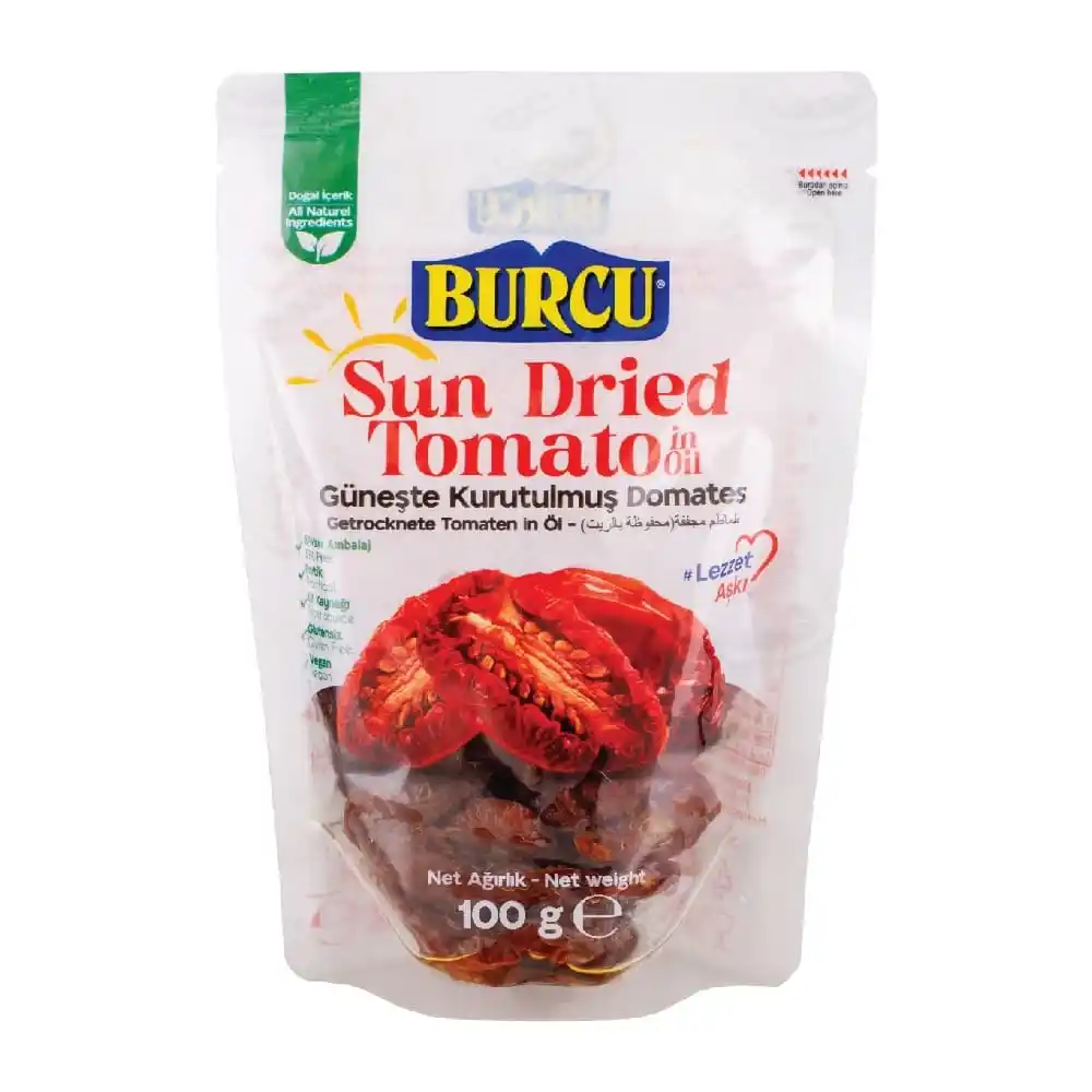 Томаты 100г BURCU вяленые в масле д/пак