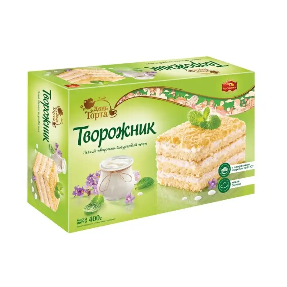 Торт 400гр Черёмушки Творожник к/уп