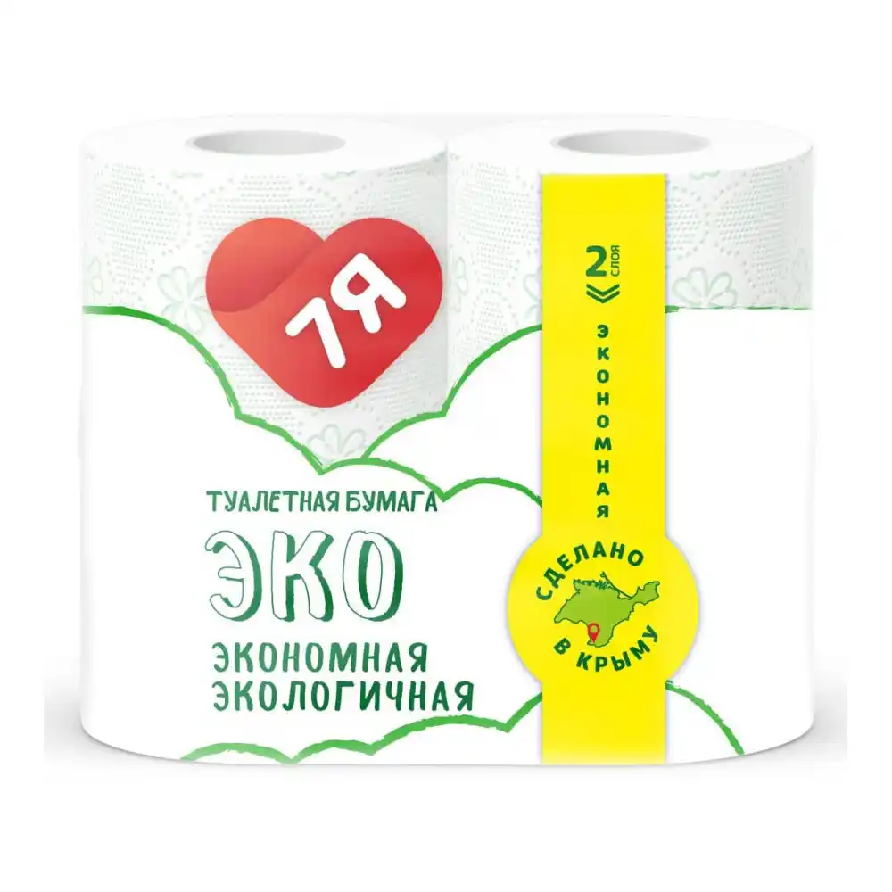 Туалетная бумага 4шт 7Я Эко 2 слоя м/уп