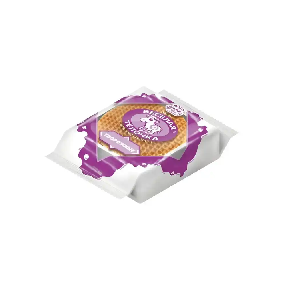 Вафли 150гр Дымка Веселая телочка творожные м/уп