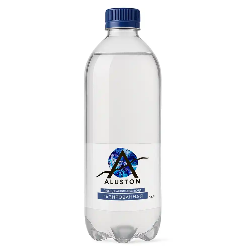 Вода 1,5л Aluston природная питьевая газ ПЭТ