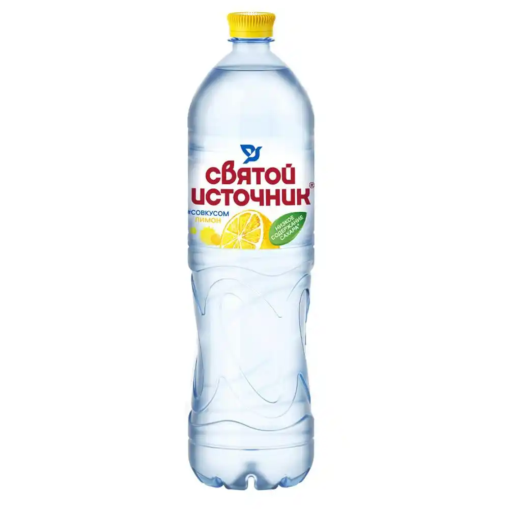 Вода 1,5л Святой источник минеральная со вкусом Лимон негазированная пл/бут