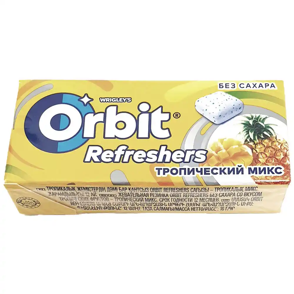 Жевательная резинка 16г Orbit Тропик Рефреш м/уп
