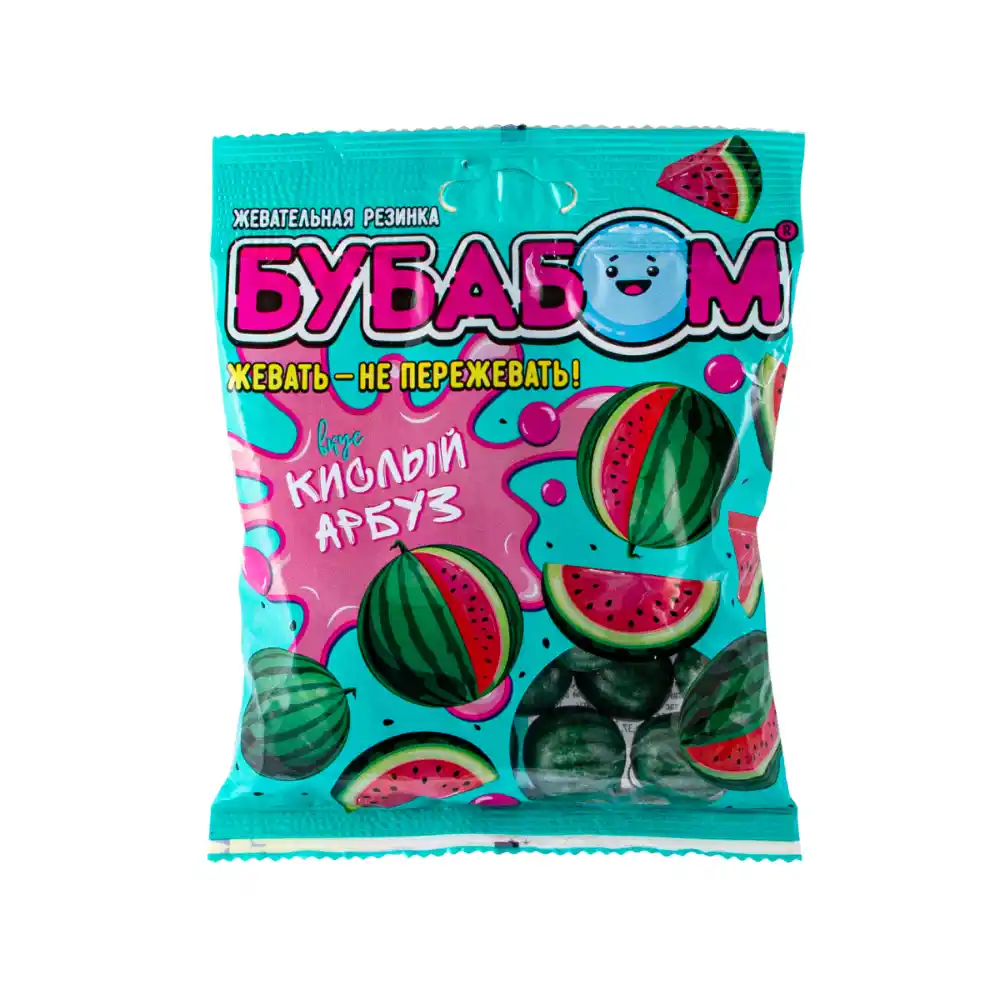 Жевательная резинка 90гр Бубабом Кислый арбуз м/уп